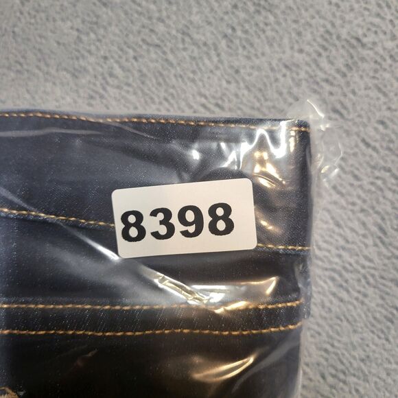 Arizona Jeans Juniors 19 Blue Capri Rolled Cuff Crop Distressed Stretch Denim - Picture 9 of 9